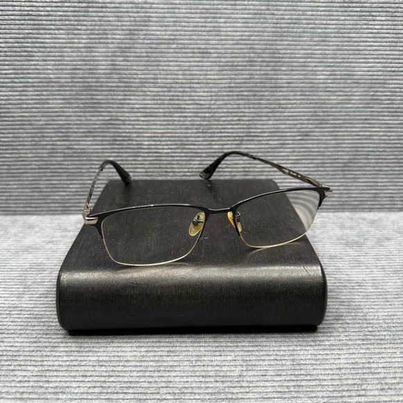 Police Other - POLICE VPLC01K Titanium Eyeglasses Frames Black Silver 54-17-145 Men's Square